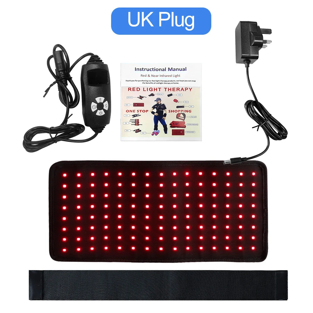 120 LEDs Red&Infrared Waist Belt 850nm 660nm Back Waist Shoulder Joint Muscle Heat Pad Body Care Pulsed Light Belt
