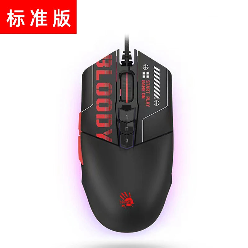 A4tech Bloody P91s P91Pro Wired Mouse Ergonomic Lightweight Design Macro Programming Pc Laptop Accessories E-sports Gaming Mouse