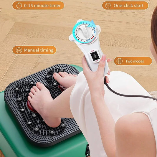 Authentic High Frequency Spiral Liquid Vibration Foot Massager Premium Wireless Remote Control Blood Circulation Machine Foot