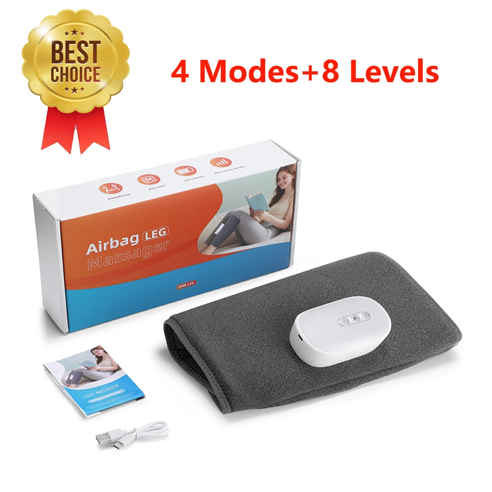 New Wireless Air Pressure Calf Massager Electric 4 Mode Airbag Compresstion Leg Massage Foot Calf Muscle Relax Blood Circulation