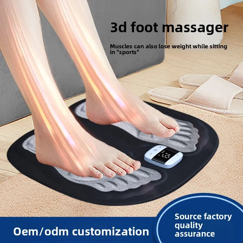 3D Smart Foot Massage Pad RF Remote Feet Massager 8 Modes 29 LevelsImprove Blood Circulation Relax Muscles Slim Legs Foot Pad