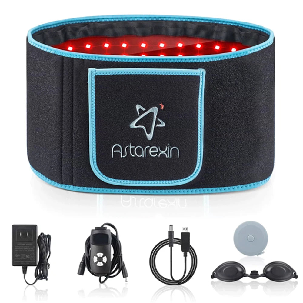 Red Light Therapy Belt For Body Back Shoulder Pain Relief Infrared Light Wrap Leg Knee Pain Relief Beauty Light LED Relax Waist