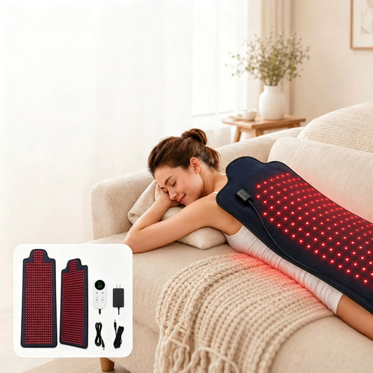 Red Infrared Light Therapy Mat，Large Size 420 LEDs 660&850 nm Infrared Light Pad For Face,Body Back Knee Hands Feet Pain Relief