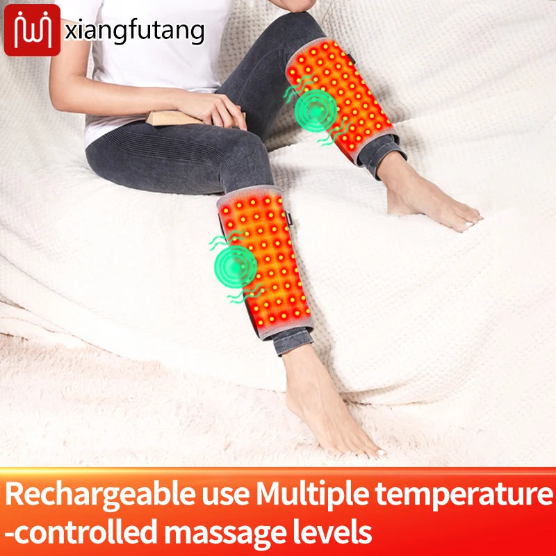 Red Light Heating Massage for Calf Leg Arm Body Brace Muscle Relaxation Relief Pain Home Office Easy Use Gift for Women Men