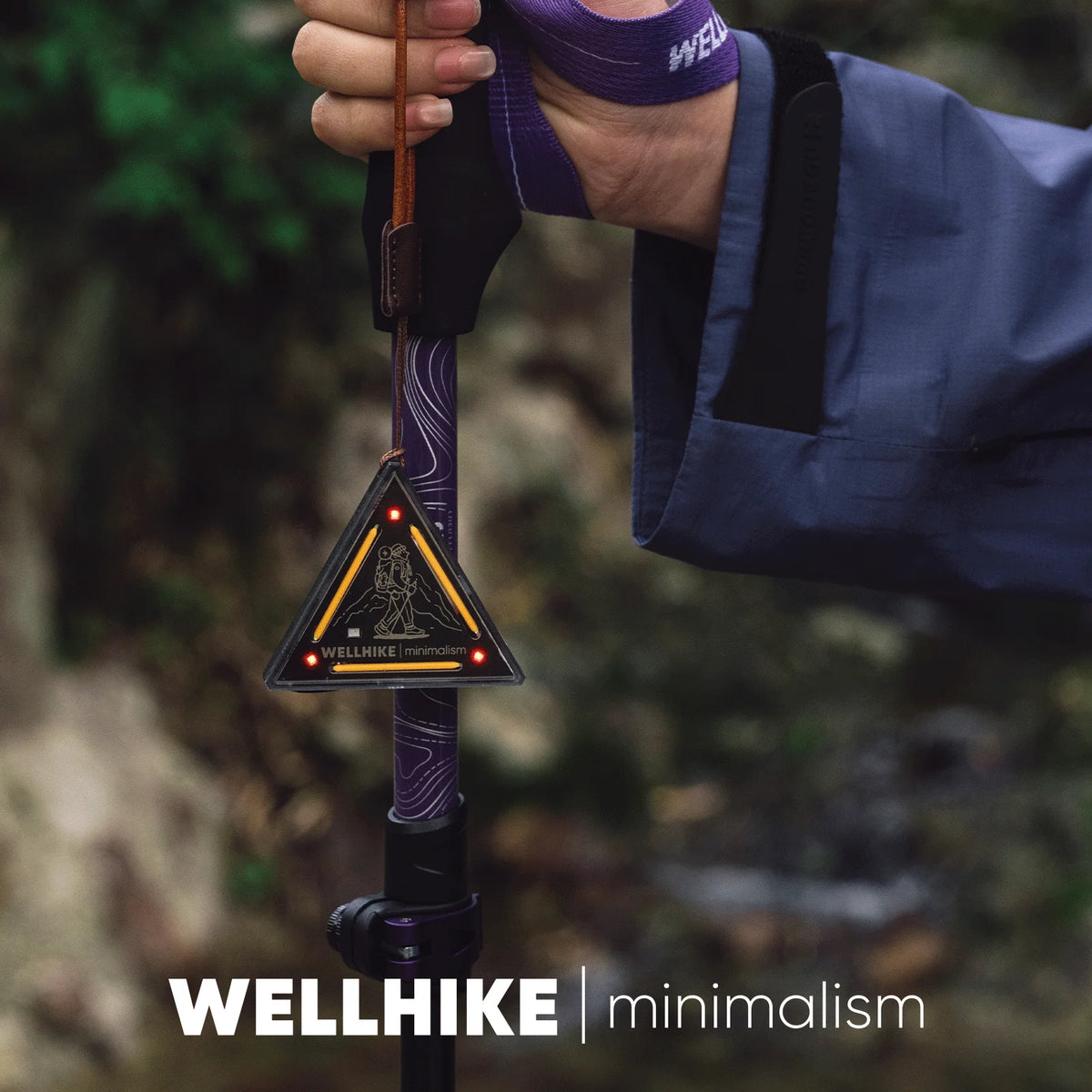 Wellhike Outdoor Tactical Triangle Light Sws Night Light Badge Warning Decorative Camping Atmosphere Mini Hanging Light