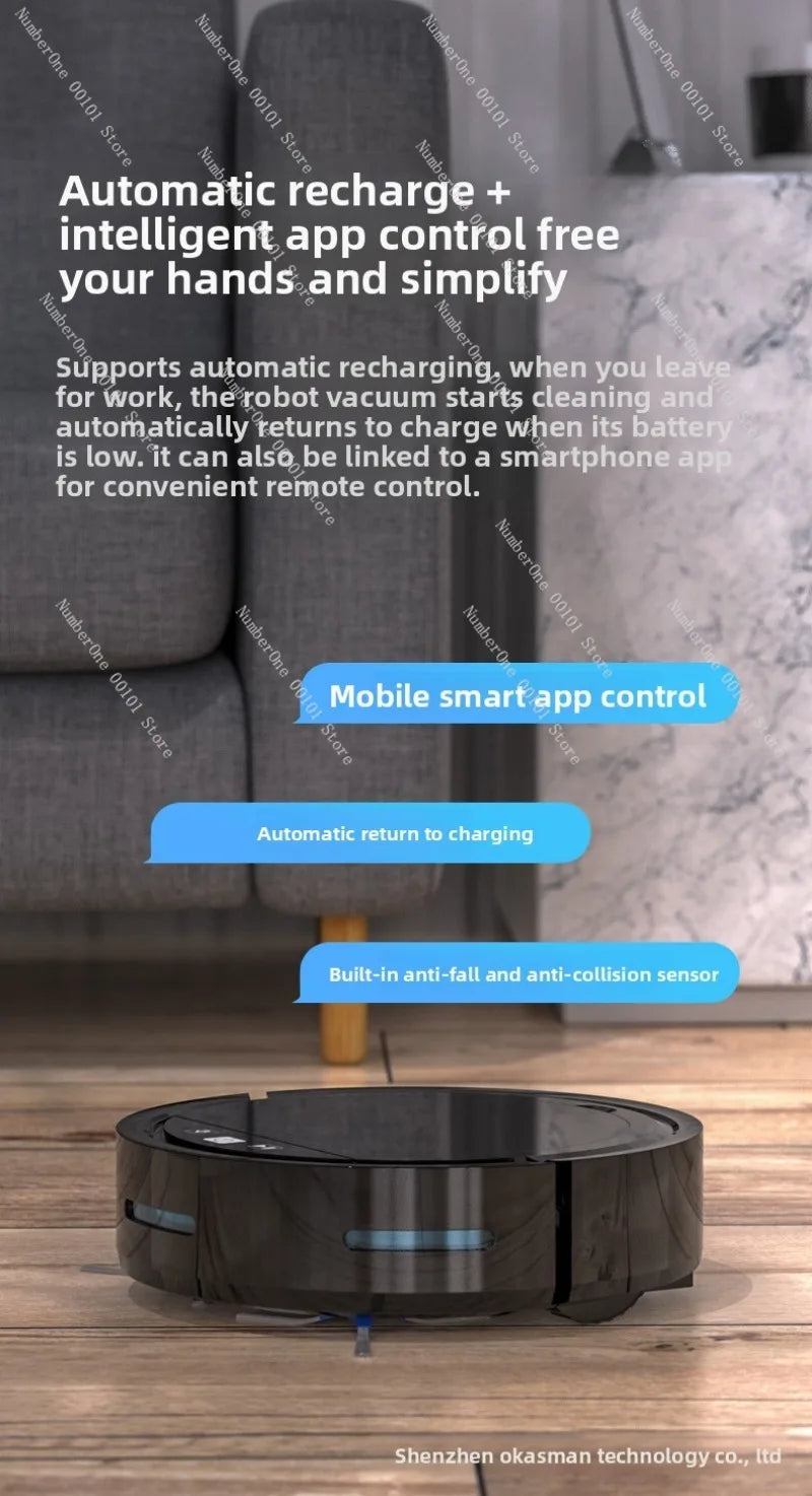 Auto Recharge Multifunctional Robot Vacuum Cleaner 3-in-1 Sweep Mop Suction Household Floor Robot for Wholesale Dropshipping