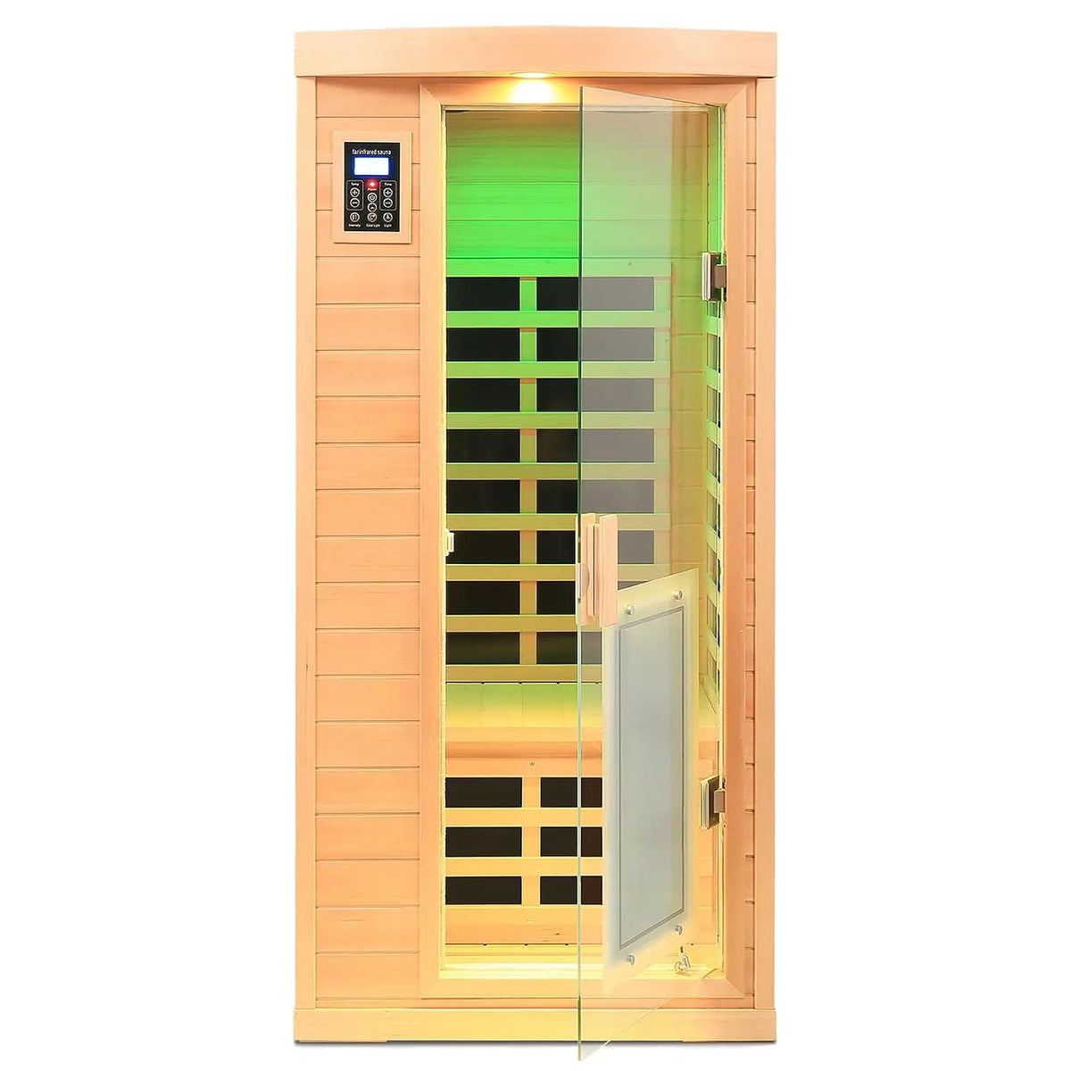 Ultra Low EMF 2 Person Infrared Sauna, 1750W 15A Far Infrared Saunas for Home, Canadian Hemlock Wood Sauna Indoor, Customized