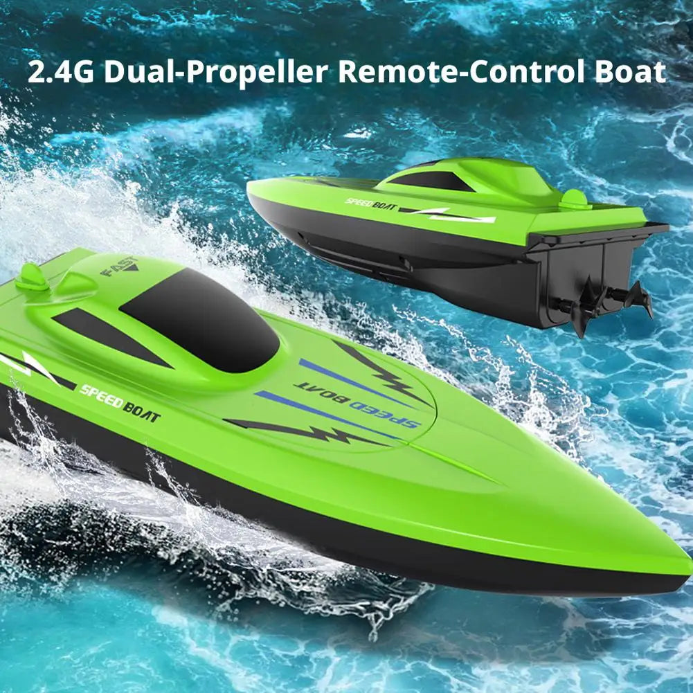 Wireless Remote Control Boat for Kids Aged 6+ and RC Beginners to Race in Backyard Pools Outdoor Play Birthday Gifts