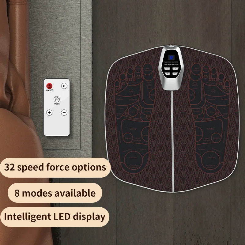 3D Smart Foot Massage Pad RF Remote Feet Massager 8 Modes 29 LevelsImprove Blood Circulation Relax Muscles Slim Legs Foot Pad