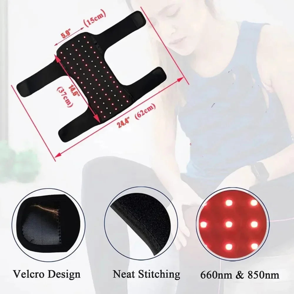 NEW LED Red Light Knee Pad Infrared Blanket Light Belt for Knee Relief Body Relaxation Healthcare Portable Home Use Device