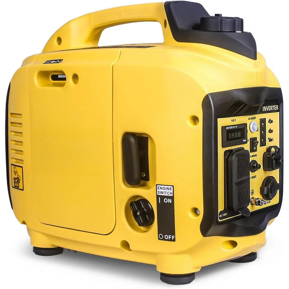 Great Deal Super Quiet 1500W Portable Inverter Generator Ultralight Gas Powered for Home Use