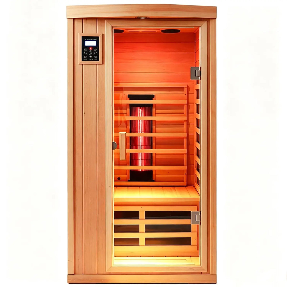 Low EMF Infrared Sauna for 2-3 Person Home Corner Use, Indoor Wooden Spa Room, Custom