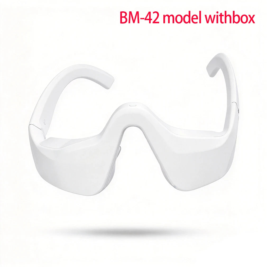LED Eye Mask LED Red Infrared Light Therapy 630nm 850nm with 5 Modes Adjust Massage for Relieve Eye Bag Dark Circle Massages
