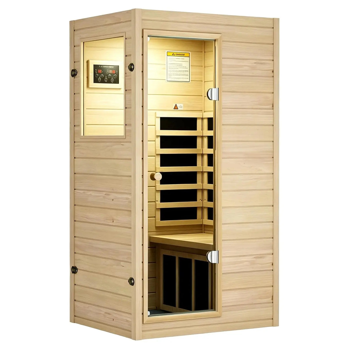Outdoor 2 Person Low EMF Far Infrared Sauna, 1850W / Max 158℉, Customi