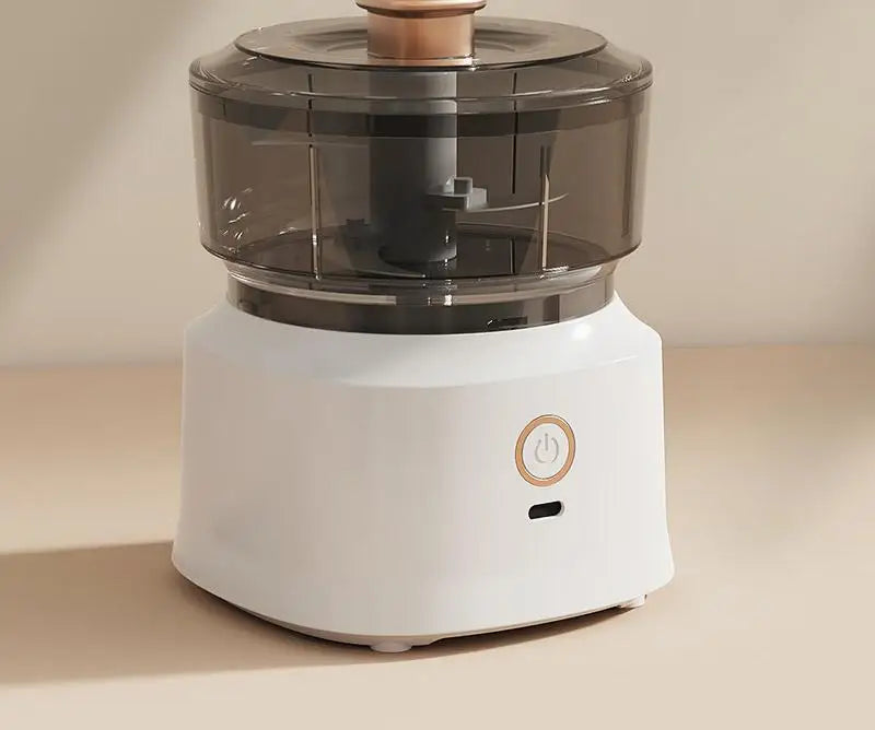USB Charging 160ml Mini Wireless Electric Food Chopper, Garlic Press Meat Grinder Vegetable Shredder for Home Kitchen
