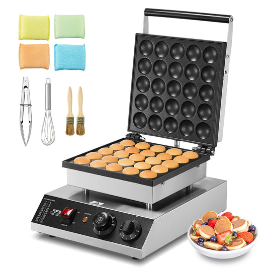 SucceBuy Electric Waffle Maker 25PCS Mini Dutch Pancake Maker Dorayaki Machine Waffreras Kitchen Home Appliance Snack Gaufriers