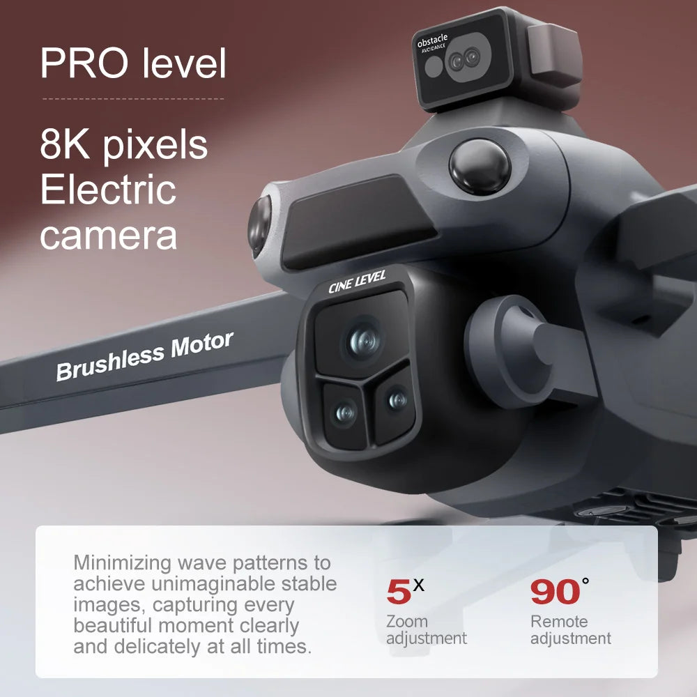 Original V918 GPS Return Home Drone Optical Flow Positioning 8K Dual Lens Long Range FPV Foldable Professional Drone for Adults