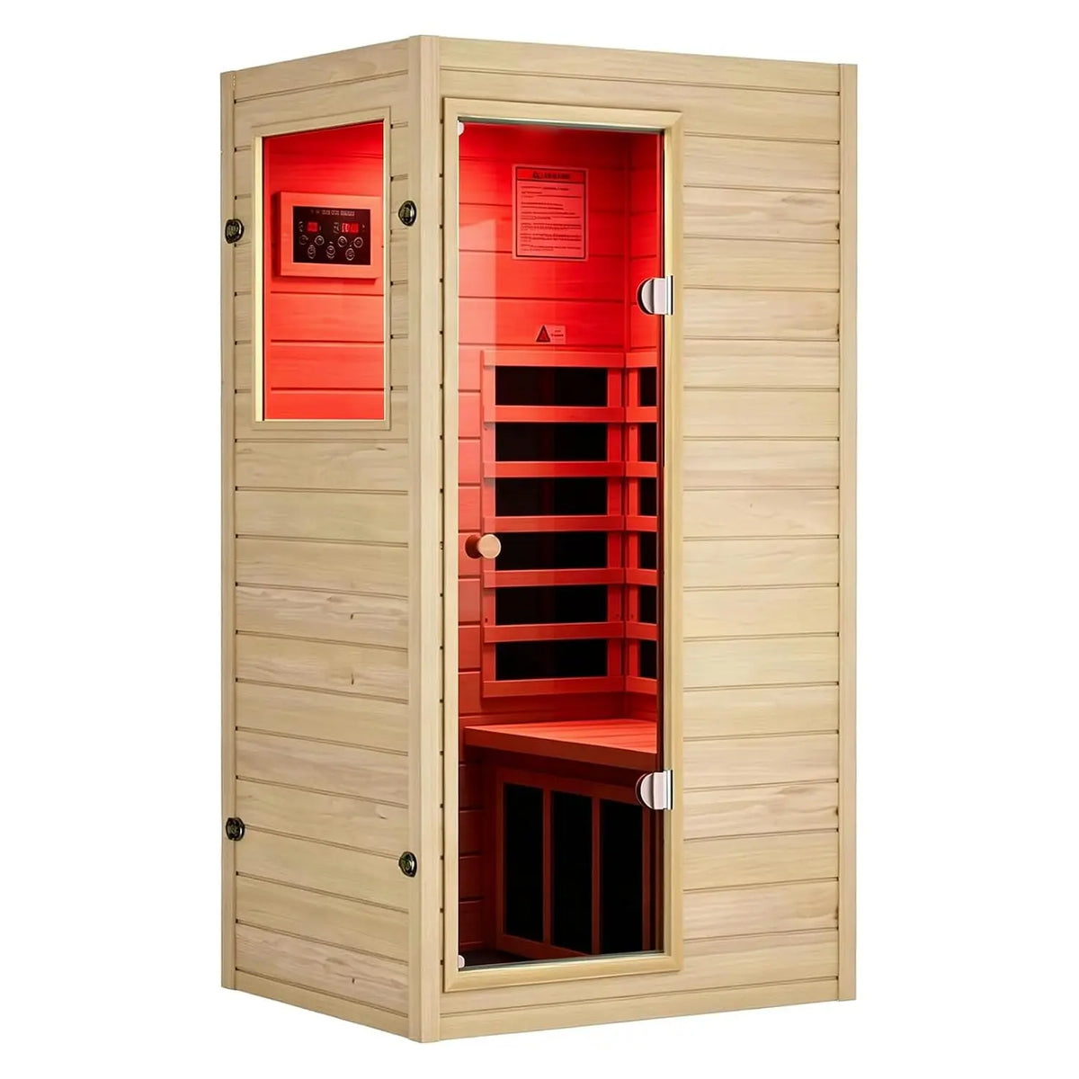 Outdoor 2 Person Low EMF Far Infrared Sauna, 1850W / Max 158℉, Customi