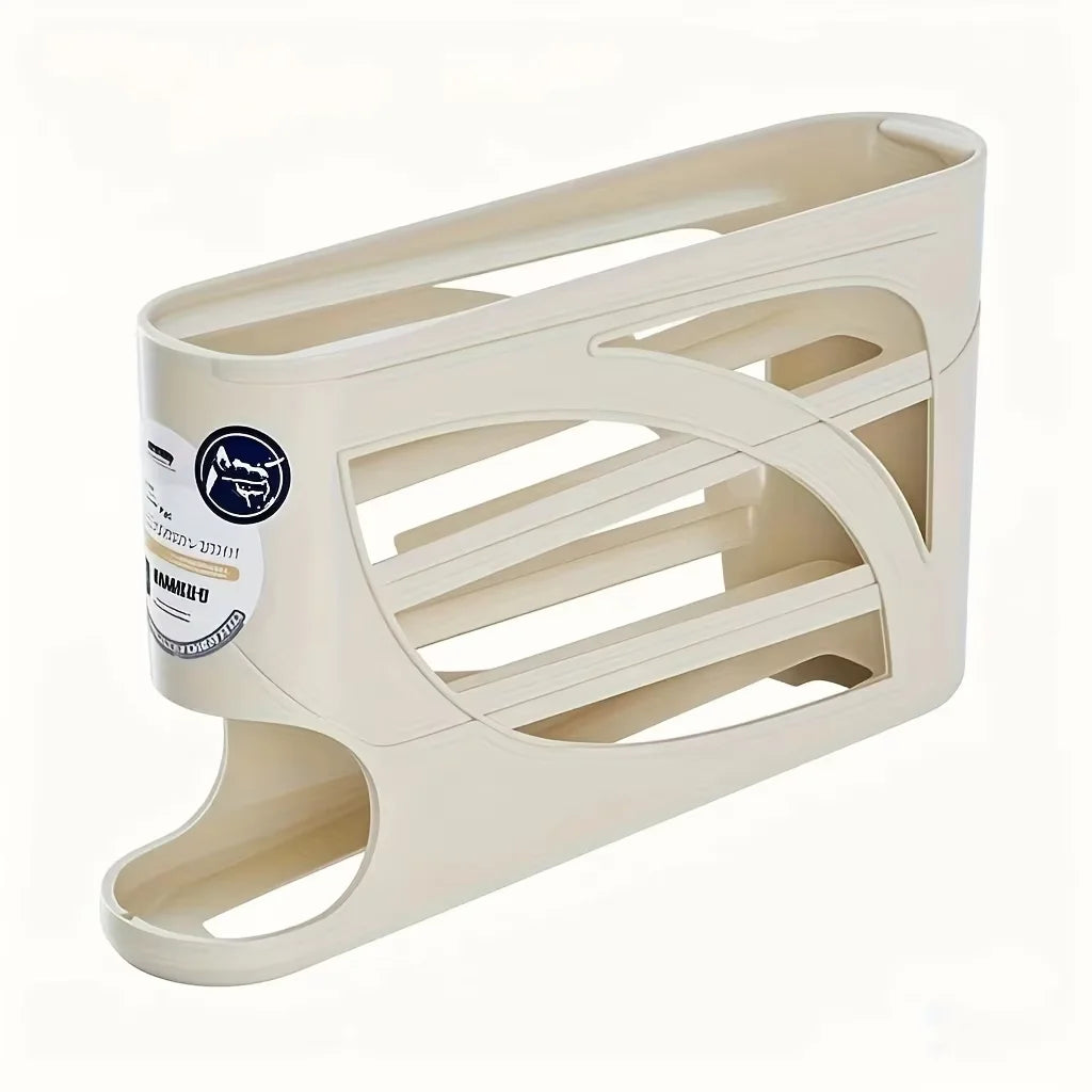 1PC Refrigerator Egg Storage Box Side Door Storage Kitchen Tool Automatic Egg Rolling Antibacterial Distribution Large Capacity