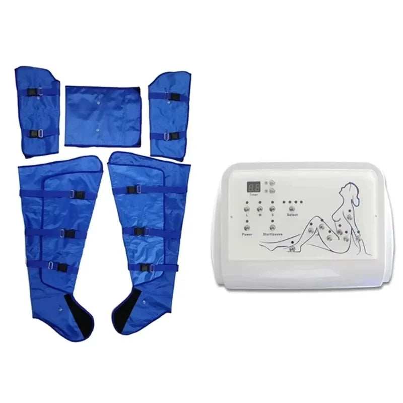 Pressotherapy Lymphatic Massage Machine for Circulation & Relaxation,Relax  Leg Waist Body Muscles– Portable for Home and Salon