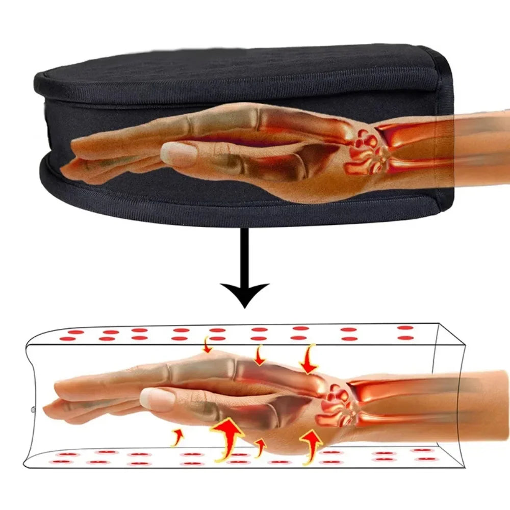 Red Light Promote Blood Circulation for Hand Near Infrared Mitten for Arthritis Fingers Double Side Glove Wholesale Dropshipping