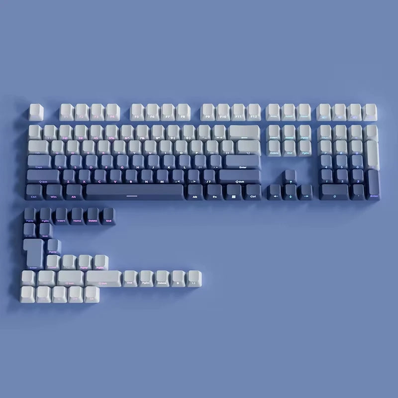135 Key Cherry Profile Green Grape Keycaps Side Print Shine Through Keycaps Double Shot PBT Keycap for MX Switch Gaming Keyboard