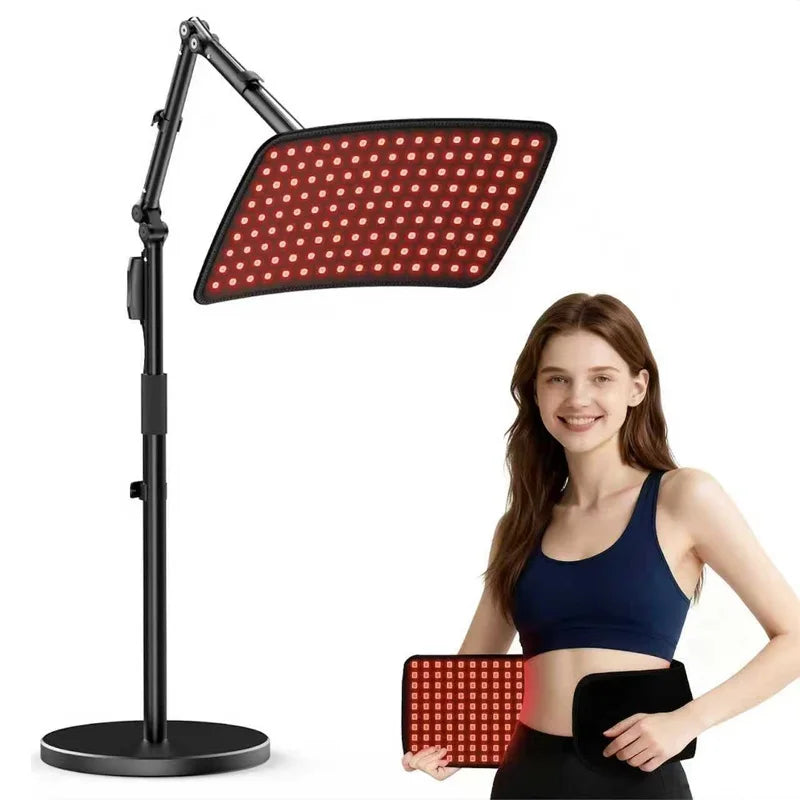 660nm 850nm Red Light Therapy Device with Stand Wrap Infrared Lamp for Body Face Pain Relief Skin Care Recovery Home Beauty