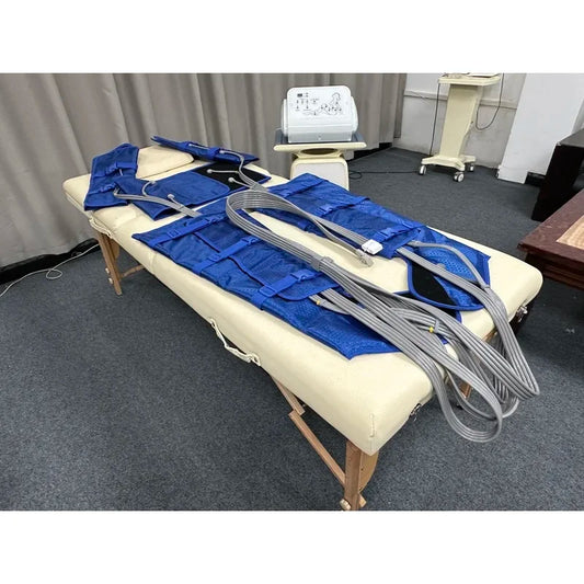 Pressotherapy Lymphatic Massage Machine for Circulation & Relaxation,Relax  Leg Waist Body Muscles– Portable for Home and Salon