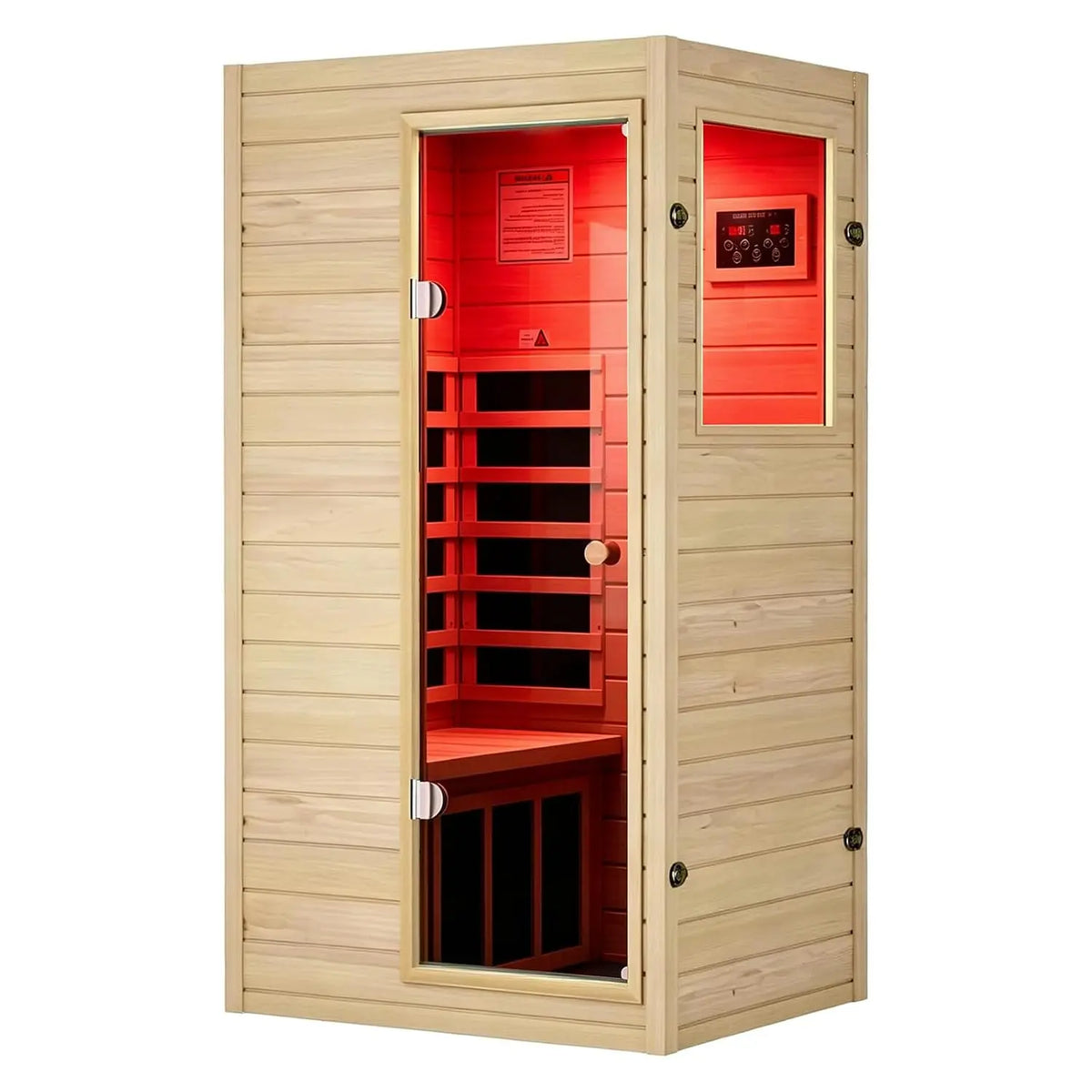 Outdoor 2 Person Low EMF Far Infrared Sauna, 1850W / Max 158℉, Customi