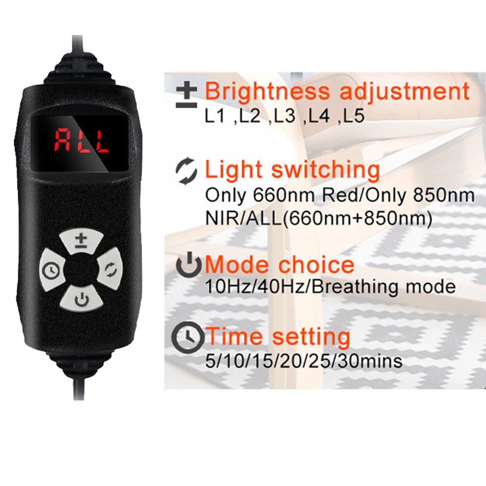 For Feet Elbows Knees Head Red&Infrared Light Multi-functional Therapy Shoe 660nm 850nm