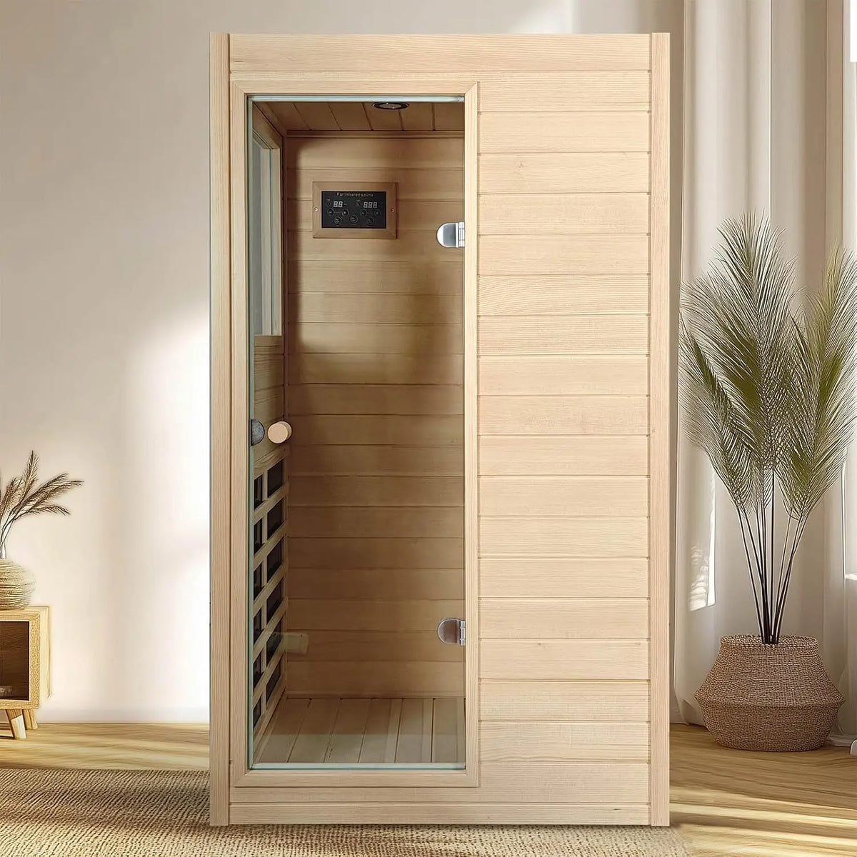 Outdoor 2 Person Low EMF Far Infrared Sauna, 1850W / Max 158℉, Customi