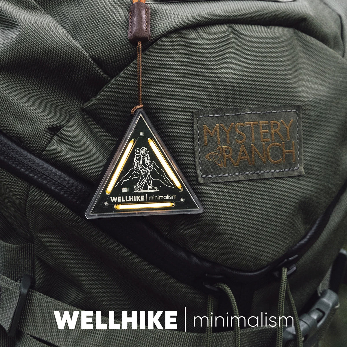 Wellhike Outdoor Tactical Triangle Light Sws Night Light Badge Warning Decorative Camping Atmosphere Mini Hanging Light