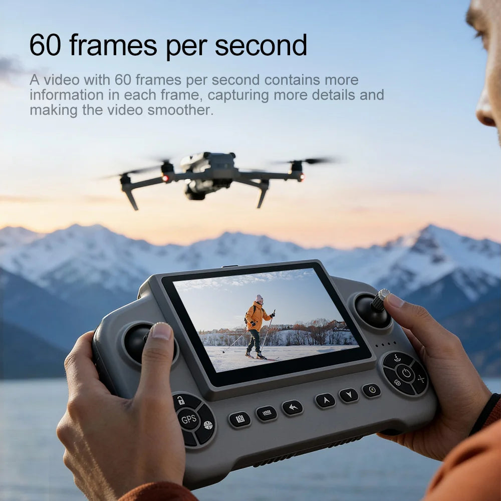Original V918 GPS Return Home Drone Optical Flow Positioning 8K Dual Lens Long Range FPV Foldable Professional Drone for Adults