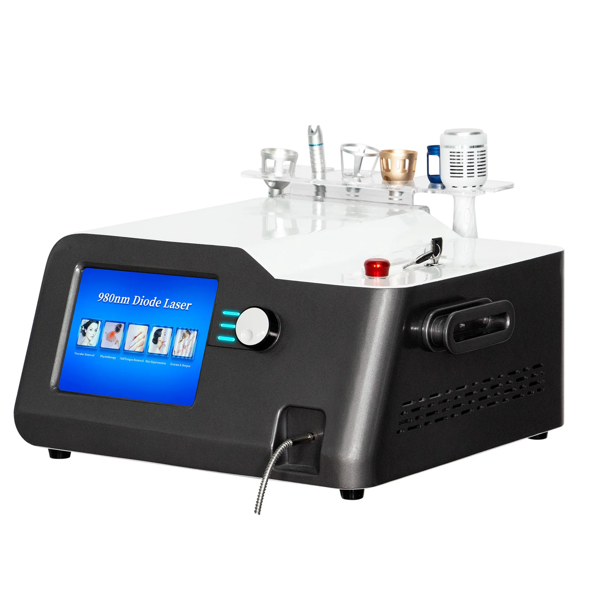 5in1  Diode Lase Vascular Removal Machine 980nm New Remove Spider Veins Nail Fungus Best for Blood Vessels Removal