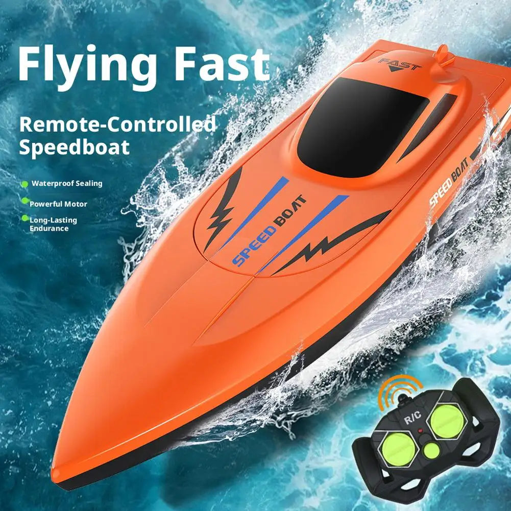 Wireless Remote Control Boat for Kids Aged 6+ and RC Beginners to Race in Backyard Pools Outdoor Play Birthday Gifts