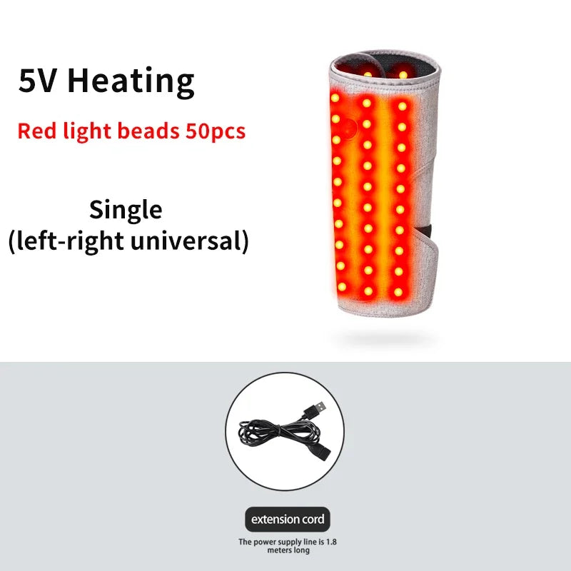 Red Light Heating Massage for Calf Leg Arm Body Brace Muscle Relaxation Relief Pain Home Office Easy Use Gift for Women Men