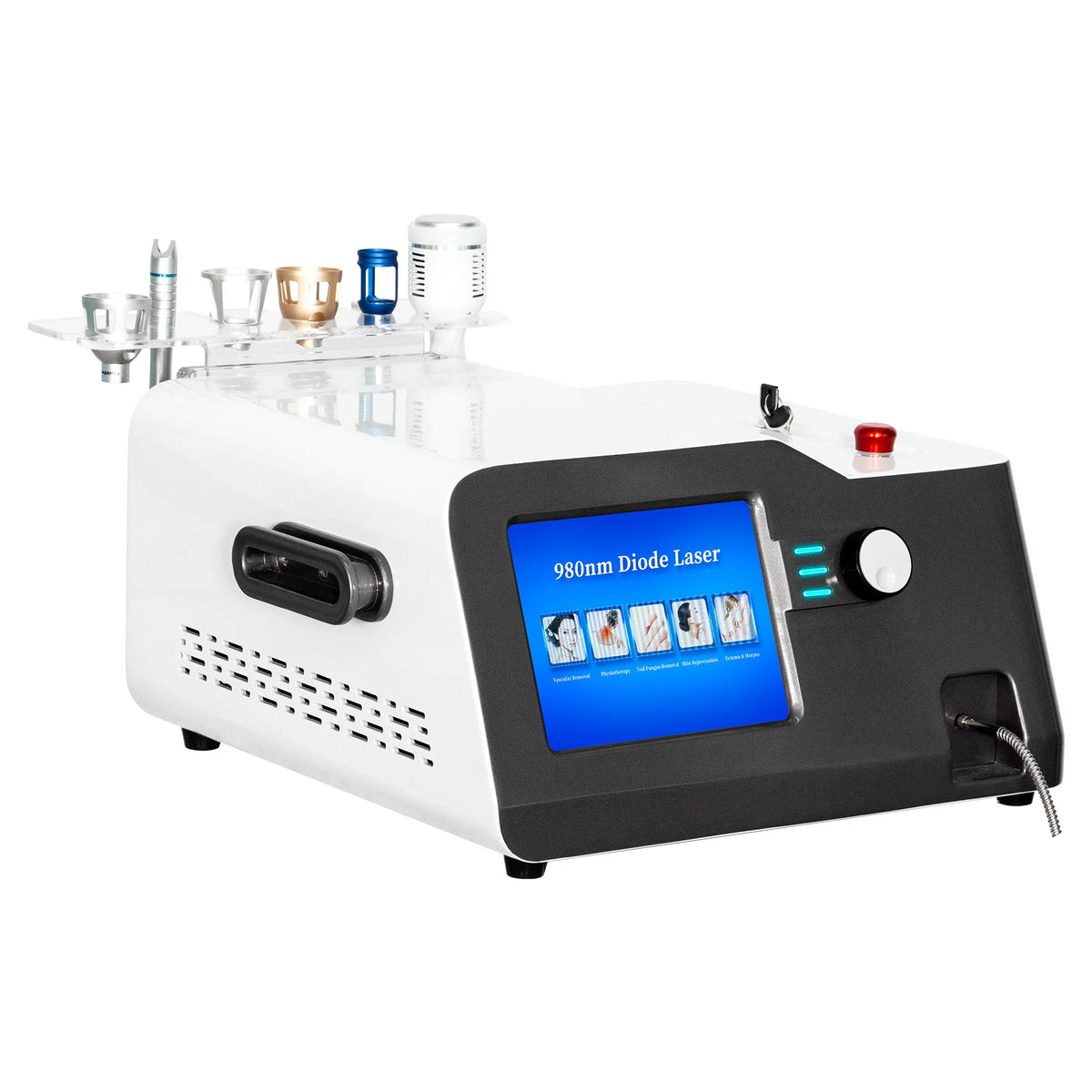 5in1  Diode Lase Vascular Removal Machine 980nm New Remove Spider Veins Nail Fungus Best for Blood Vessels Removal