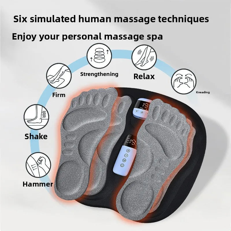 3D Smart Foot Massage Pad RF Remote Feet Massager 8 Modes 29 LevelsImprove Blood Circulation Relax Muscles Slim Legs Foot Pad
