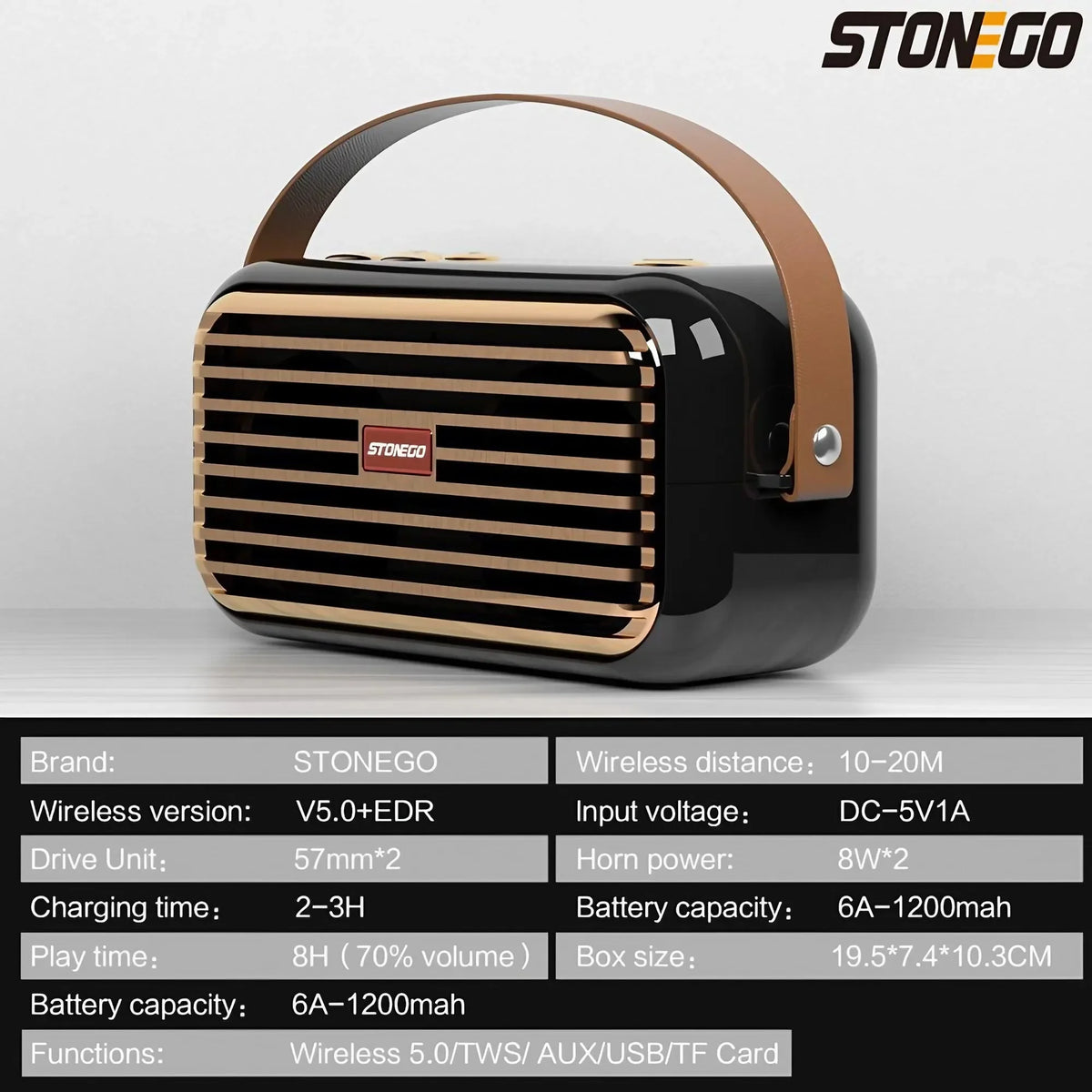 Bluetooth Portable Speaker 16W High Power Stereo Sound with TWS Pairing Wireless Speaker for Home Office Travel Outdoor Use Booming Bass and Rich Clear Audio Ideal for Parties Outdoor Activities Durable Compact Design Long La