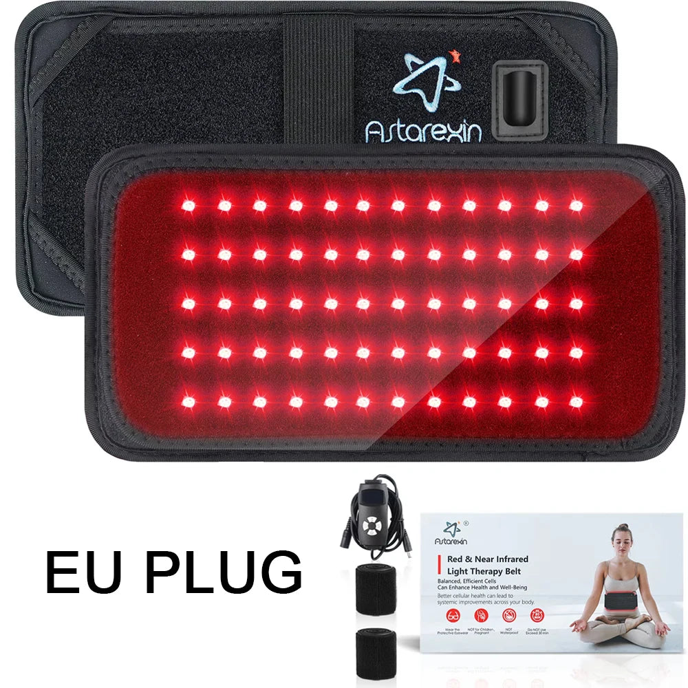 Red Light Therapy Belt For Body Back Shoulder Pain Relief Infrared Light Wrap Leg Knee Pain Relief Beauty Light LED Relax Waist