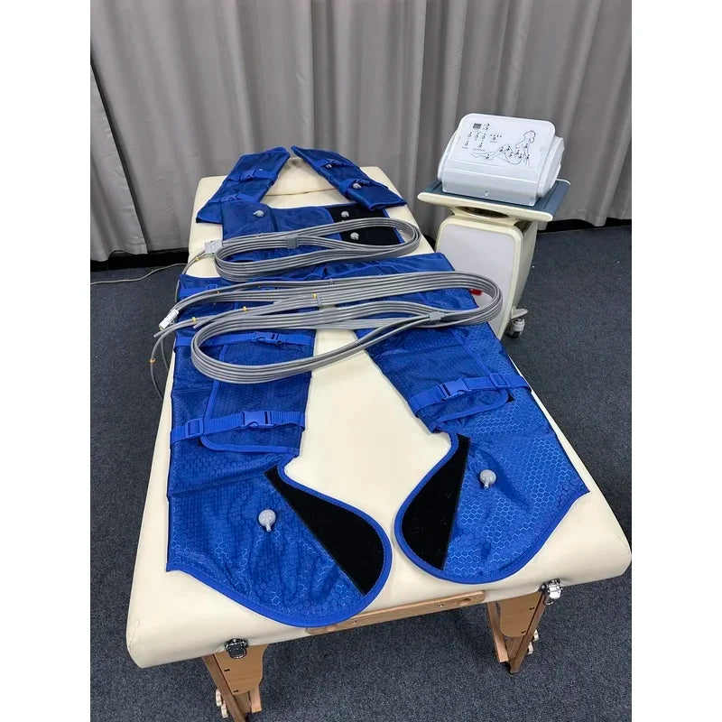 Pressotherapy Lymphatic Massage Machine for Circulation & Relaxation,Relax  Leg Waist Body Muscles– Portable for Home and Salon