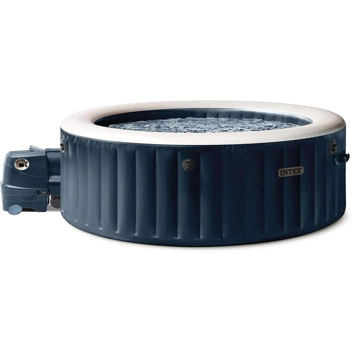 4 Person Inflatable Hot Tub,Energy Efficient Spa Cover,Bubble Massage,Built-in Hard Water Treatment, Custom