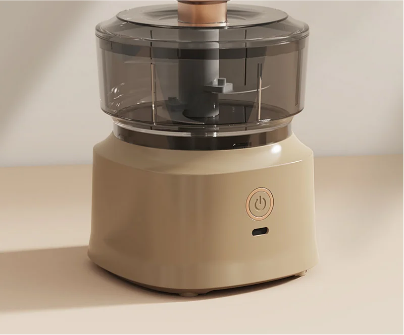 USB Charging 160ml Mini Wireless Electric Food Chopper, Garlic Press Meat Grinder Vegetable Shredder for Home Kitchen
