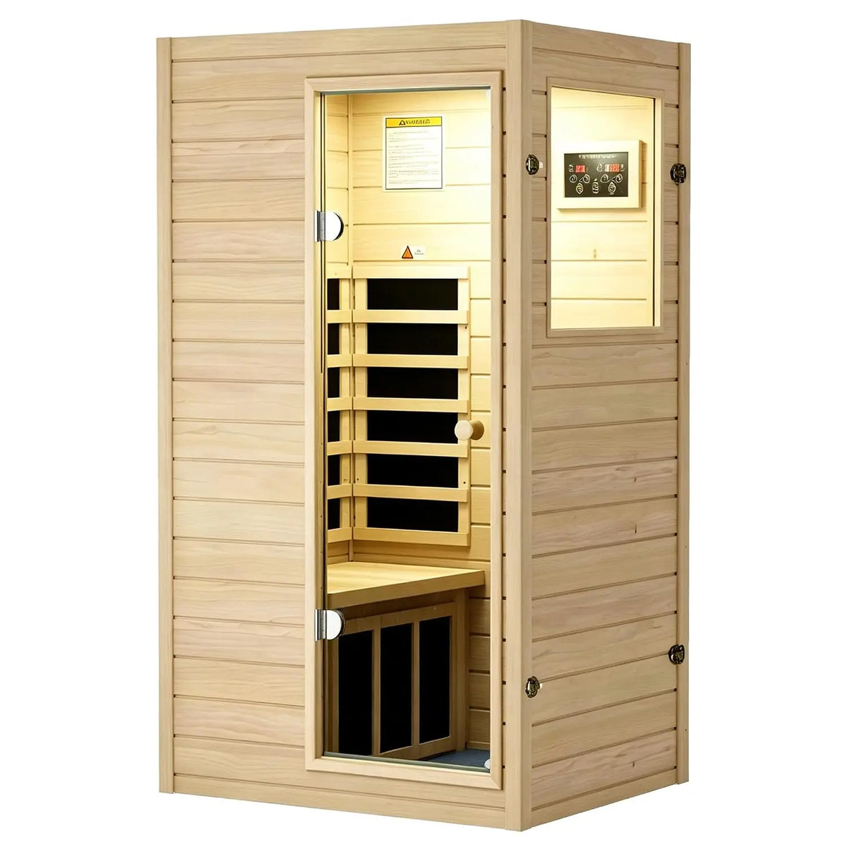 Outdoor 2 Person Low EMF Far Infrared Sauna, 1850W / Max 158℉, Customi